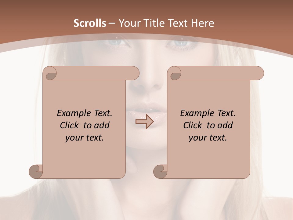 Sensuality Portrait Glamour PowerPoint Template