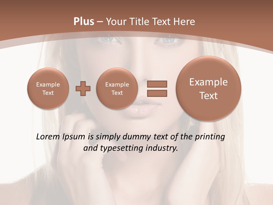 Sensuality Portrait Glamour PowerPoint Template