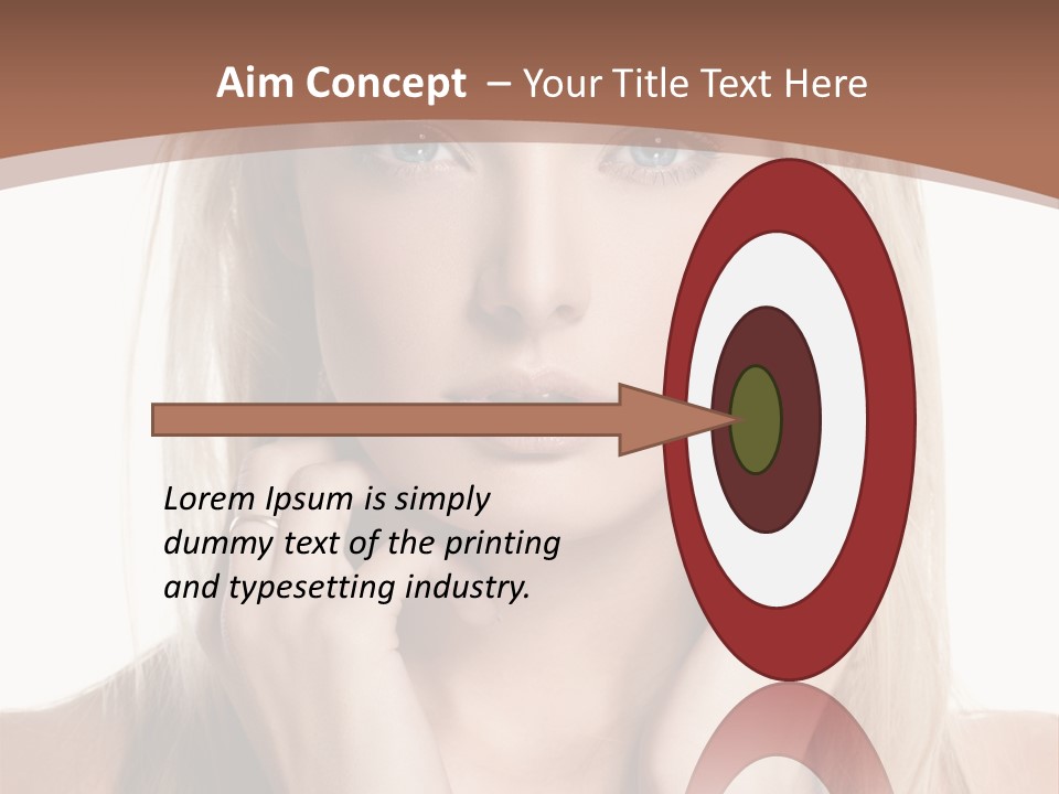 Sensuality Portrait Glamour PowerPoint Template