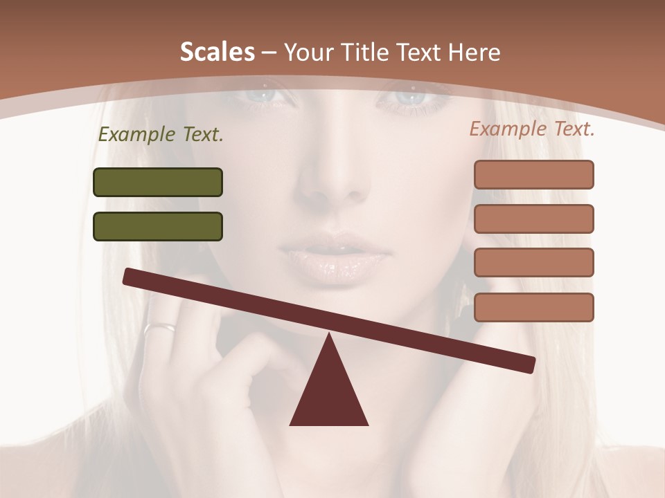 Sensuality Portrait Glamour PowerPoint Template