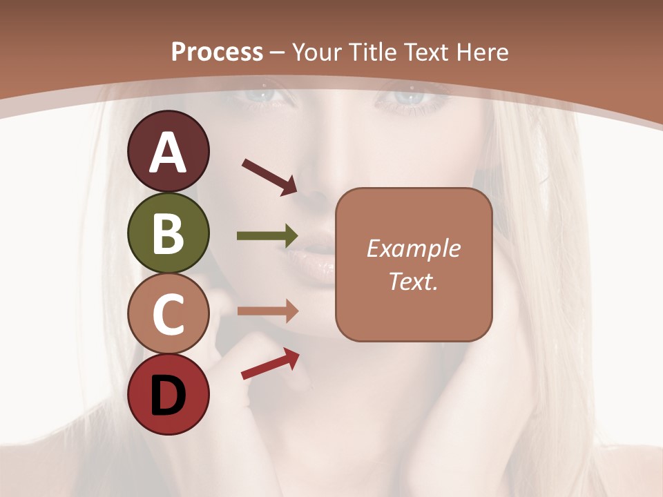 Sensuality Portrait Glamour PowerPoint Template