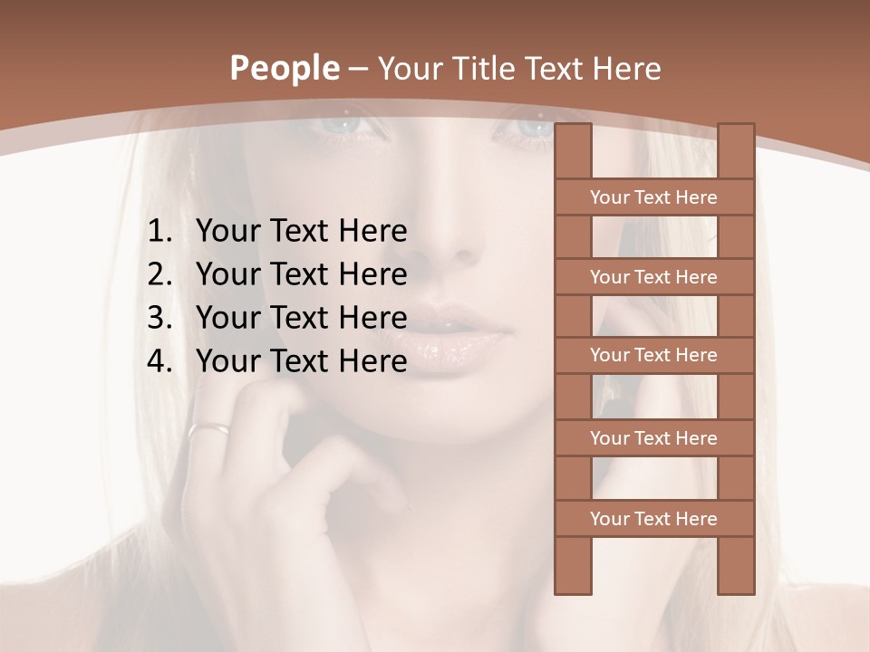 Sensuality Portrait Glamour PowerPoint Template