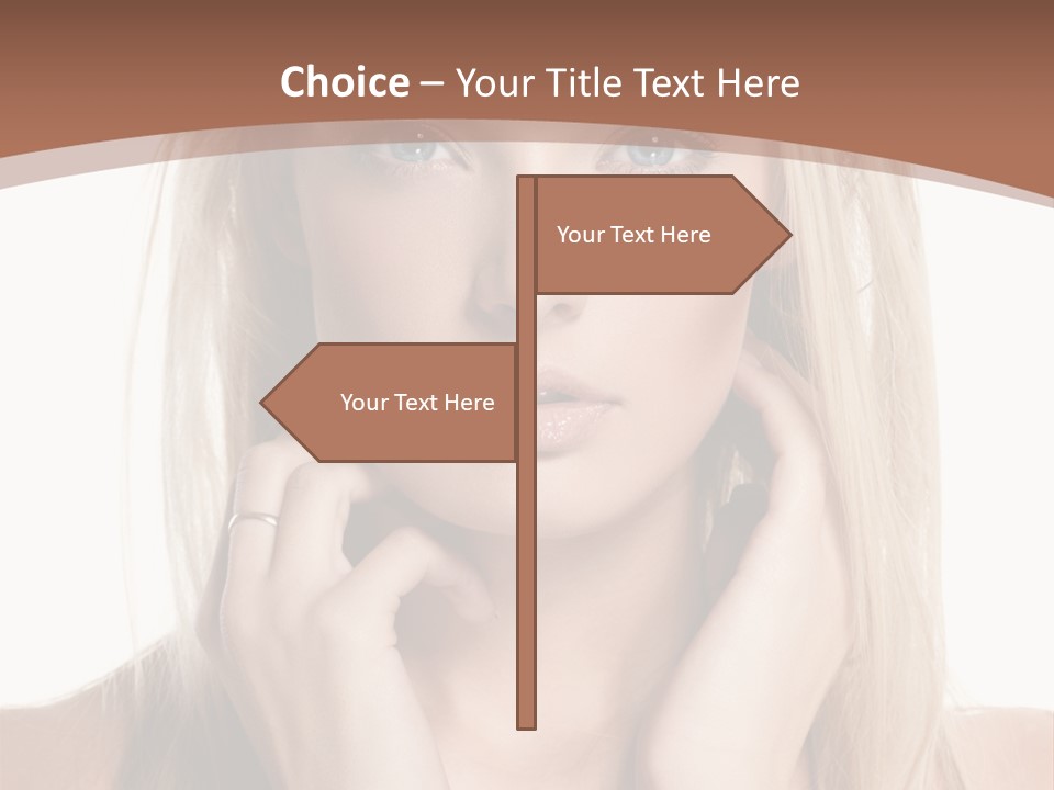 Sensuality Portrait Glamour PowerPoint Template