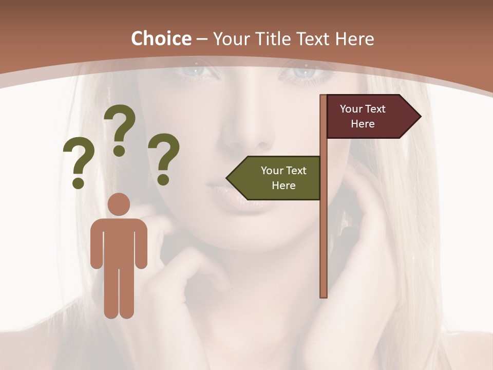 Sensuality Portrait Glamour PowerPoint Template