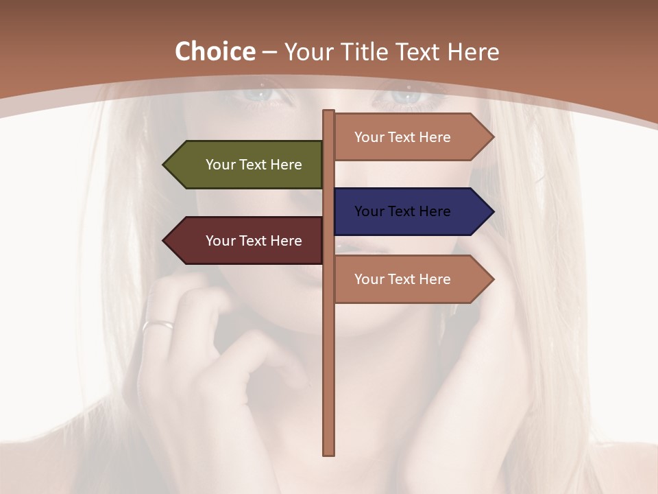 Sensuality Portrait Glamour PowerPoint Template