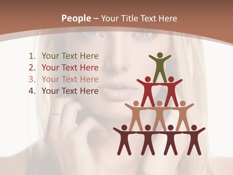 Sensuality Portrait Glamour PowerPoint Template