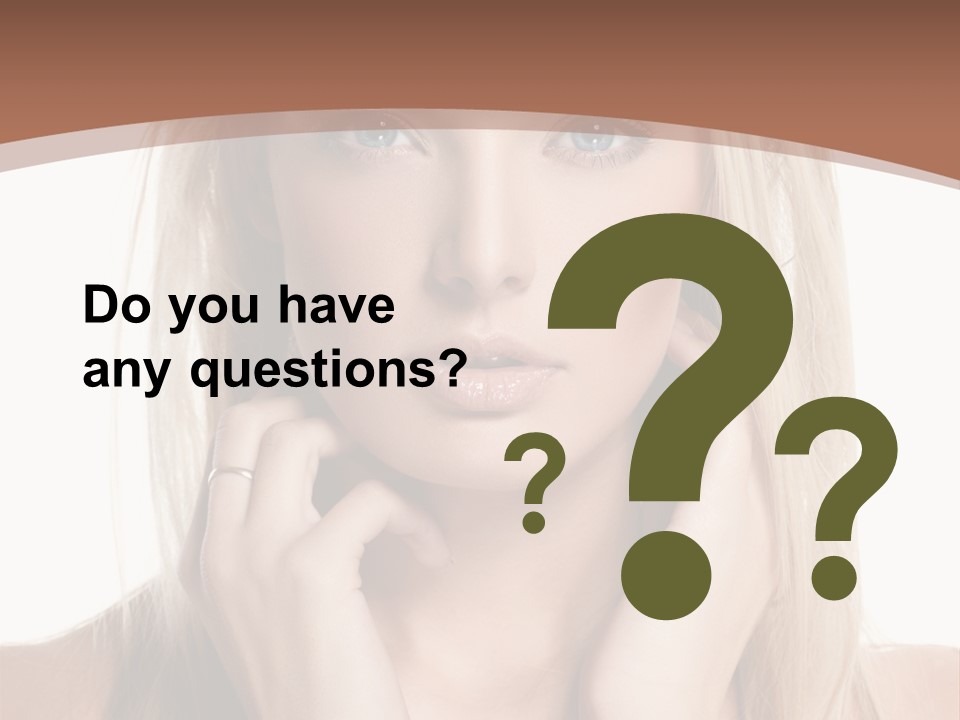 Sensuality Portrait Glamour PowerPoint Template