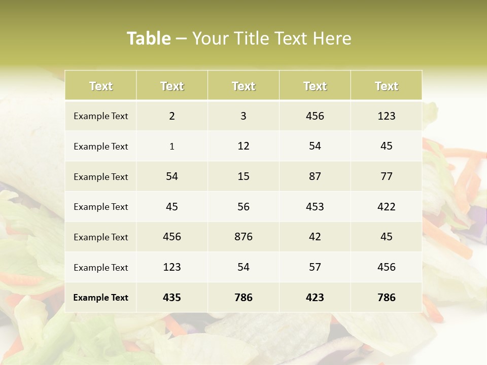 Tasty Dish Diet PowerPoint Template