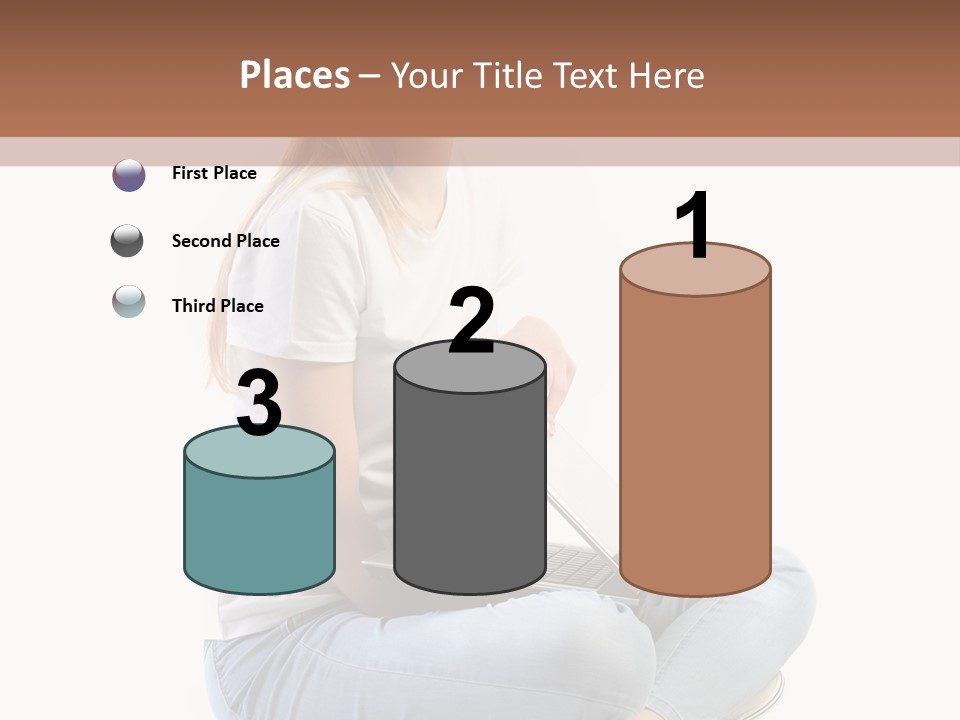 Student Woman Study PowerPoint Template