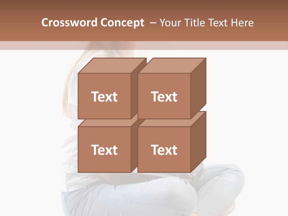 Student Woman Study PowerPoint Template