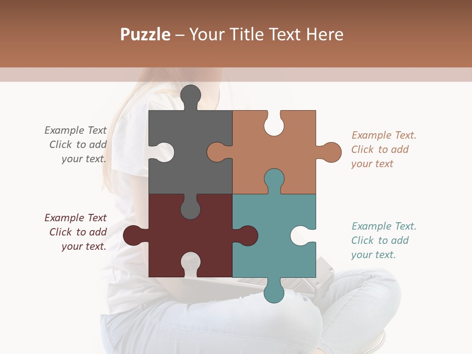 Student Woman Study PowerPoint Template