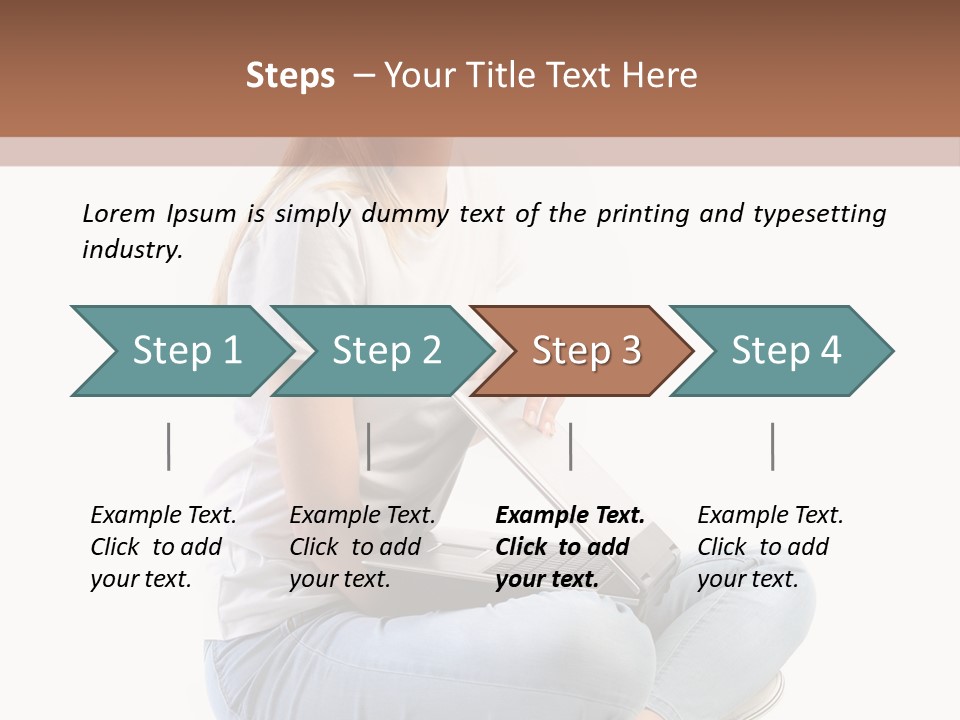 Student Woman Study PowerPoint Template