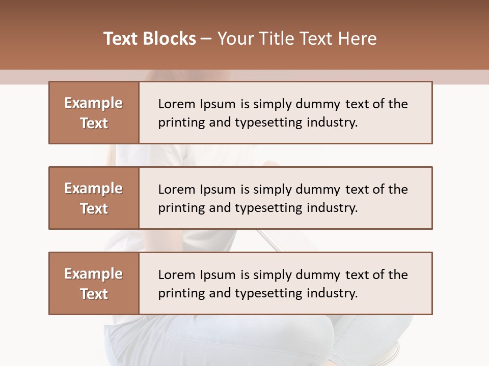 Student Woman Study PowerPoint Template