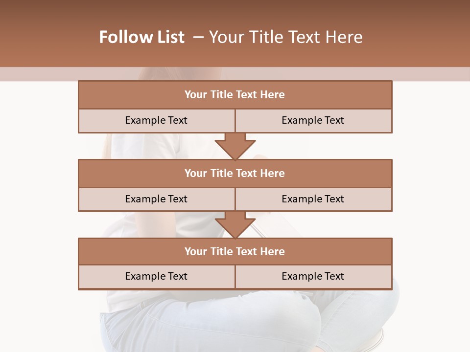 Student Woman Study PowerPoint Template