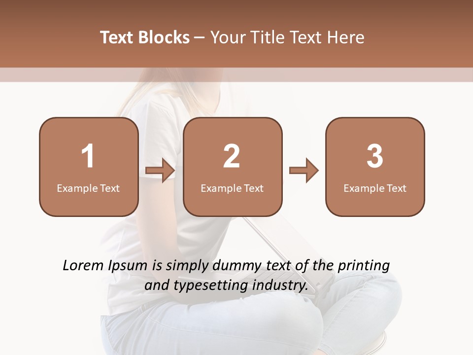 Student Woman Study PowerPoint Template