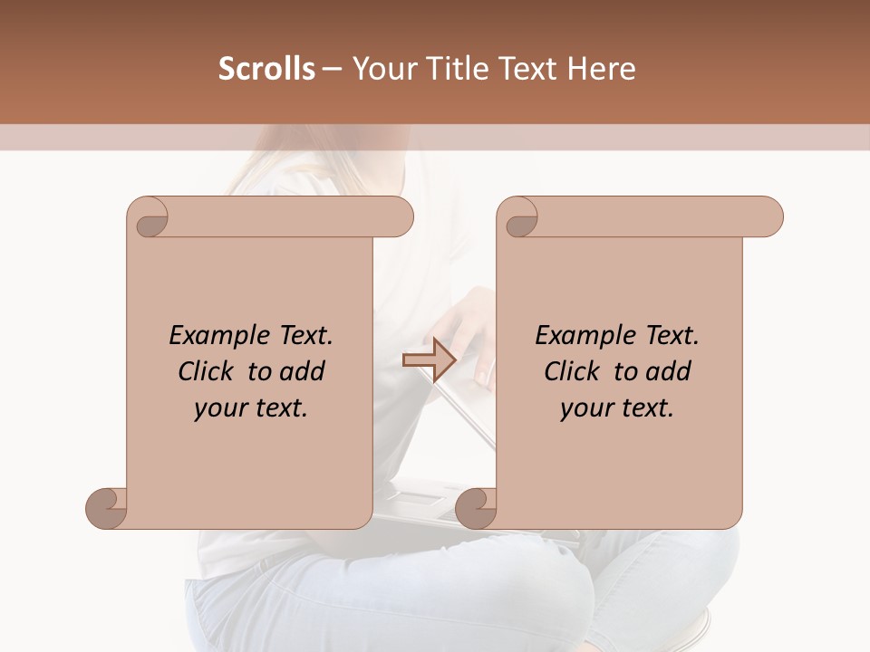 Student Woman Study PowerPoint Template