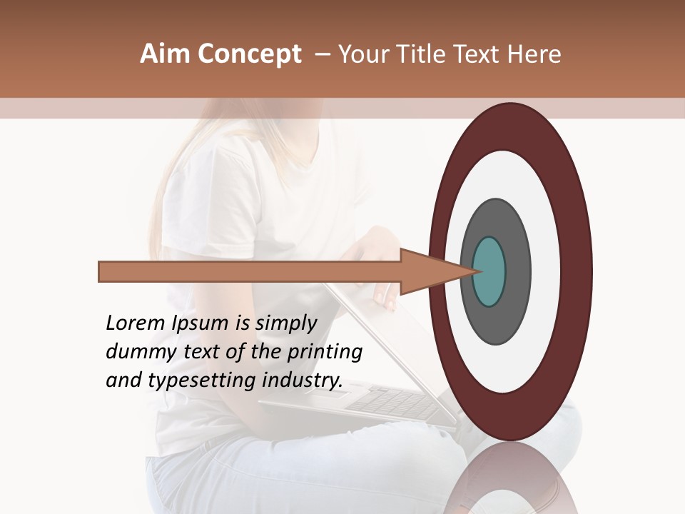 Student Woman Study PowerPoint Template