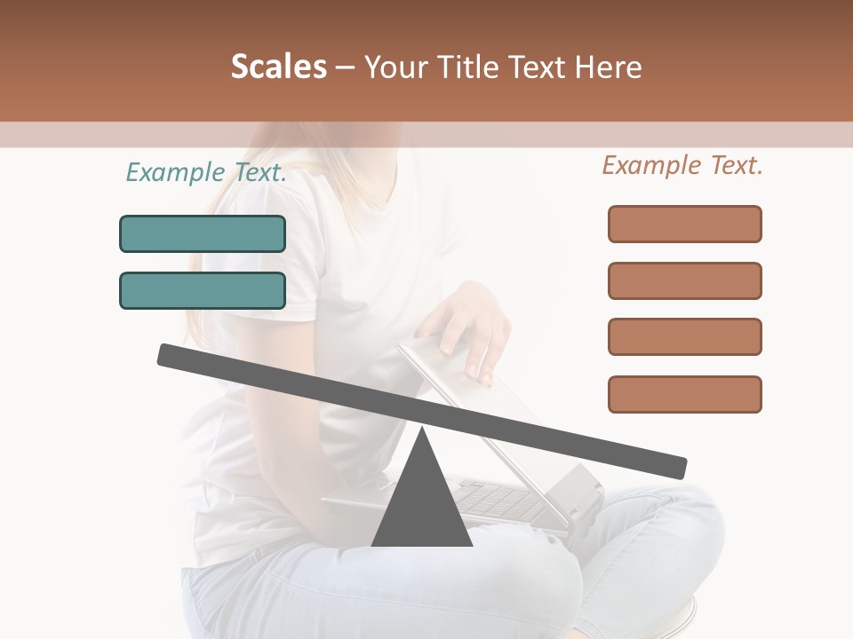 Student Woman Study PowerPoint Template