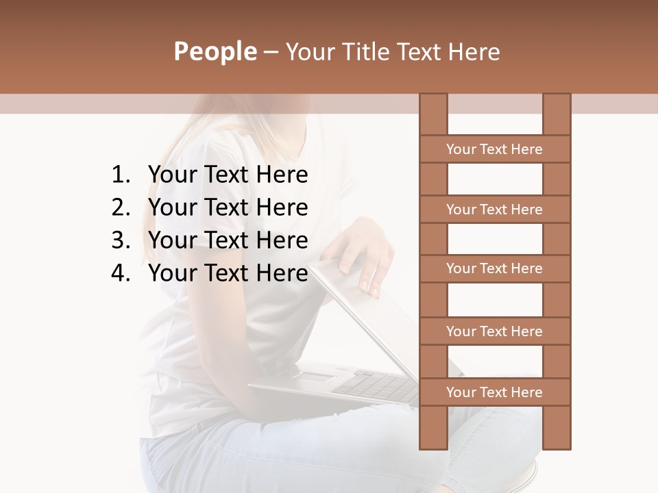 Student Woman Study PowerPoint Template