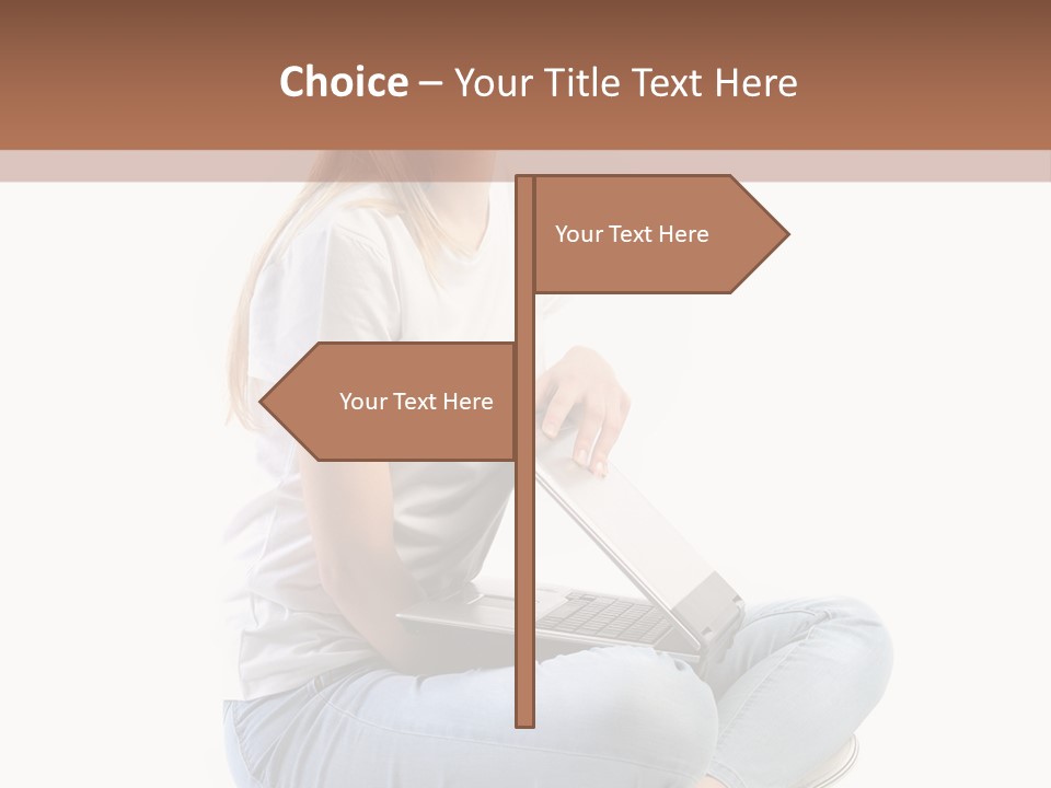 Student Woman Study PowerPoint Template