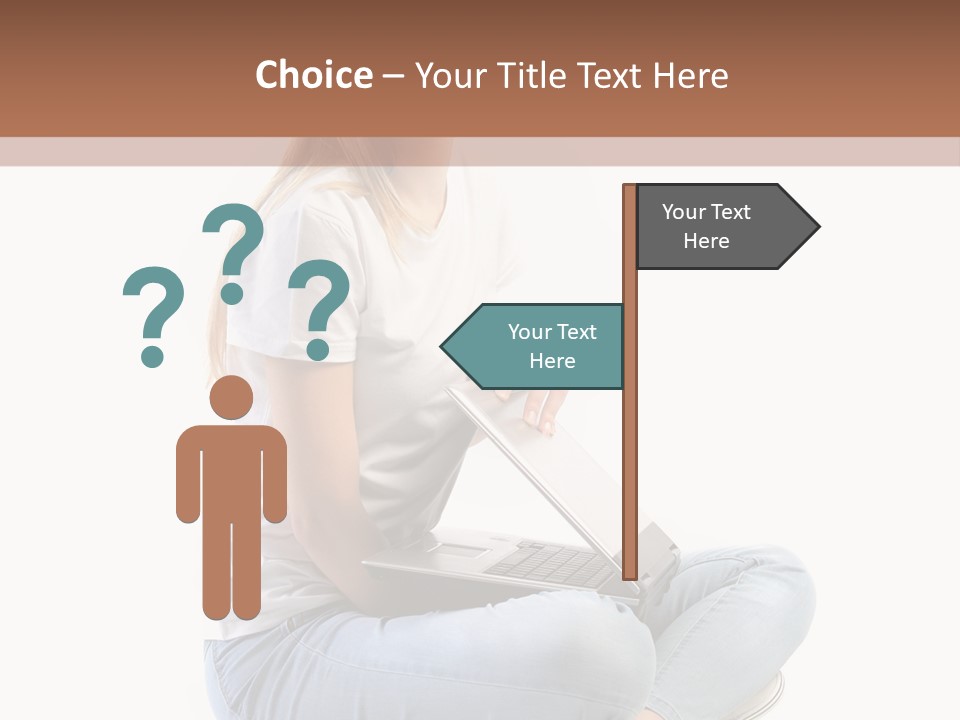 Student Woman Study PowerPoint Template