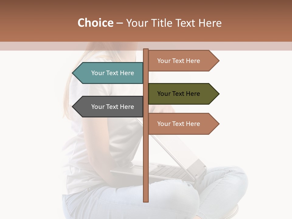 Student Woman Study PowerPoint Template