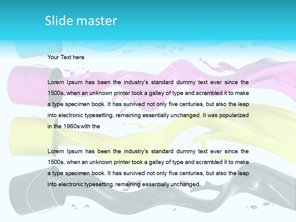 Can Cmyk Jelly PowerPoint Template