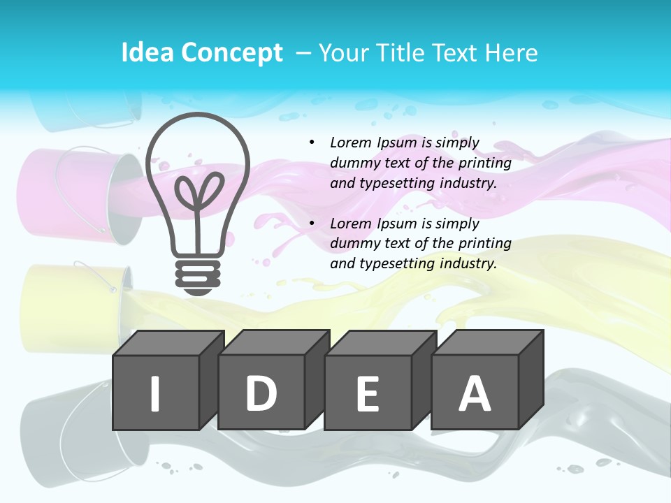 Can Cmyk Jelly PowerPoint Template