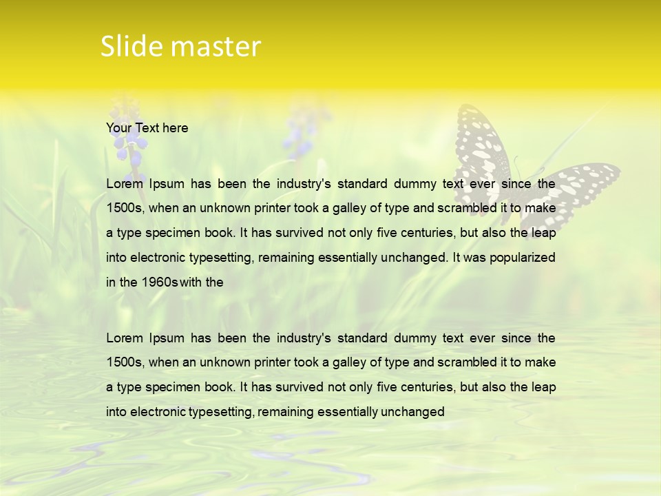 Field Leaf Beauty PowerPoint Template