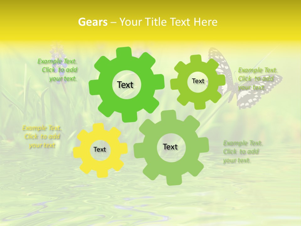 Field Leaf Beauty PowerPoint Template