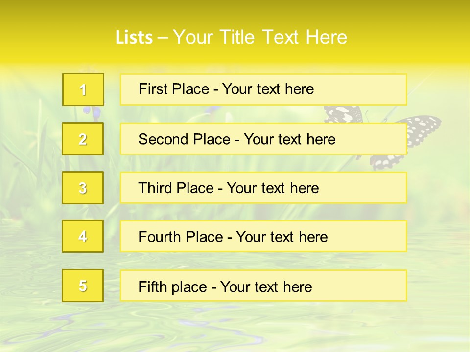 Field Leaf Beauty PowerPoint Template