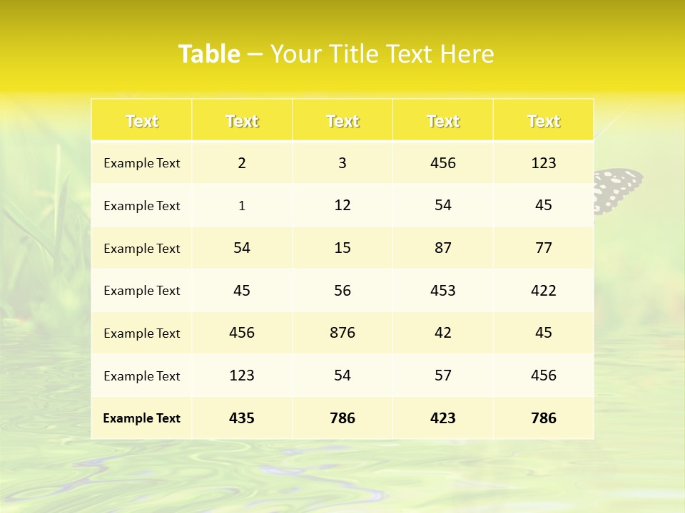 Field Leaf Beauty PowerPoint Template