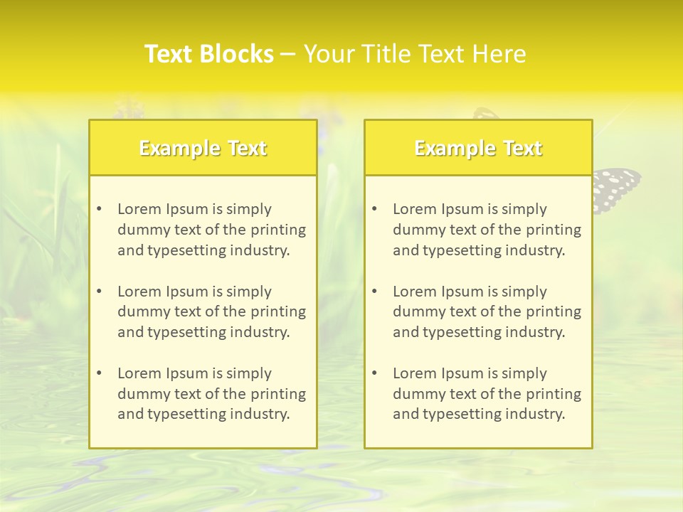 Field Leaf Beauty PowerPoint Template
