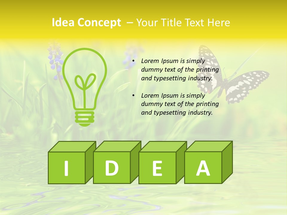 Field Leaf Beauty PowerPoint Template