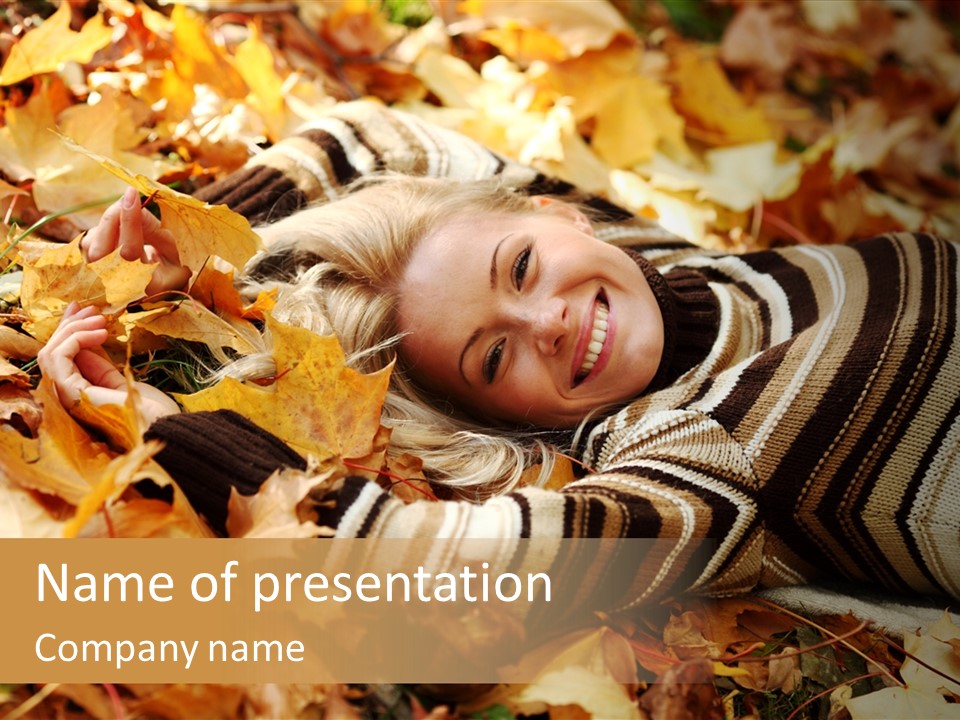 Young People Face PowerPoint Template