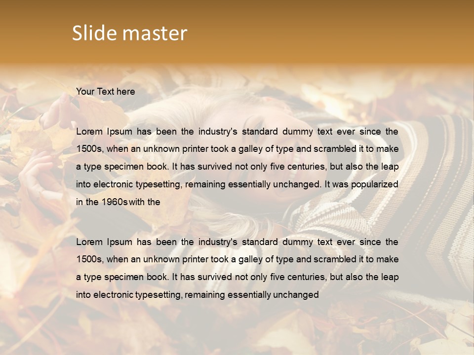 Young People Face PowerPoint Template