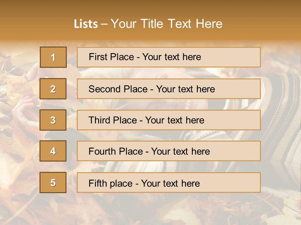 Young People Face PowerPoint Template