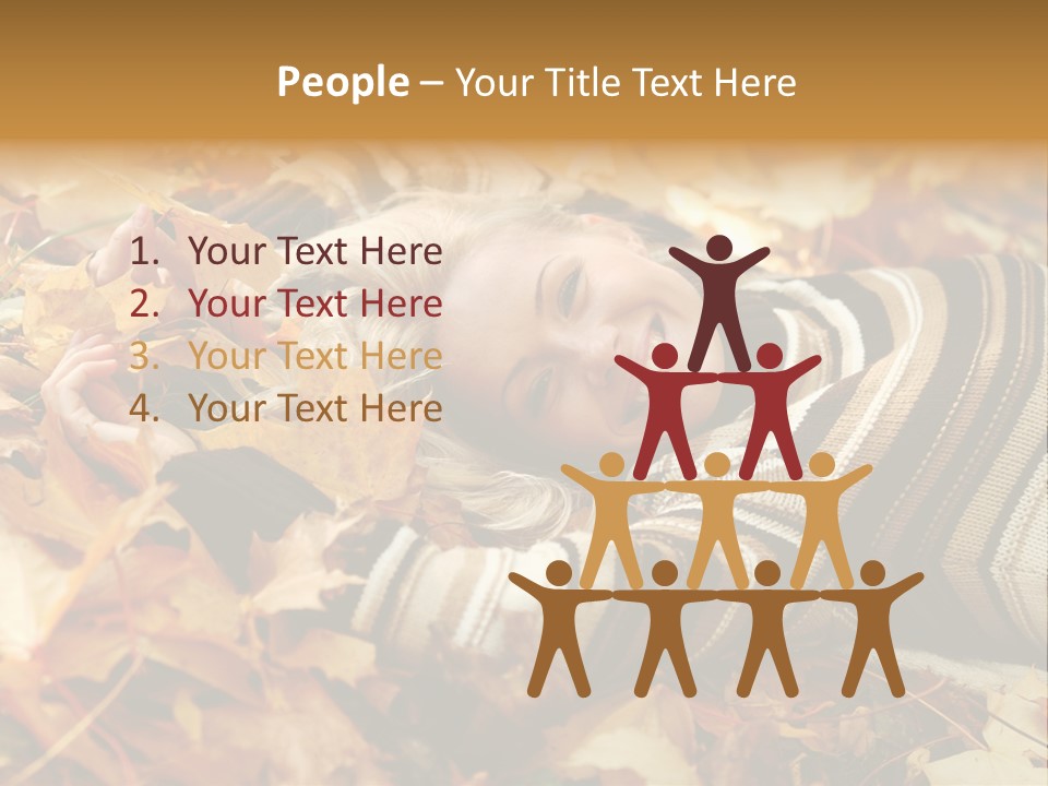 Young People Face PowerPoint Template