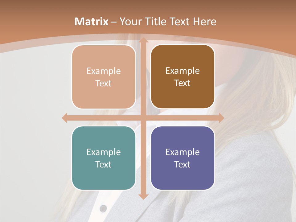 Portrait Smiling Beauty PowerPoint Template