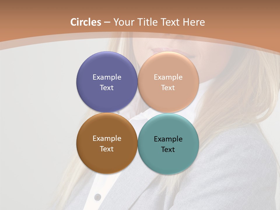 Portrait Smiling Beauty PowerPoint Template