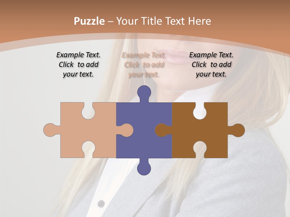 Portrait Smiling Beauty PowerPoint Template