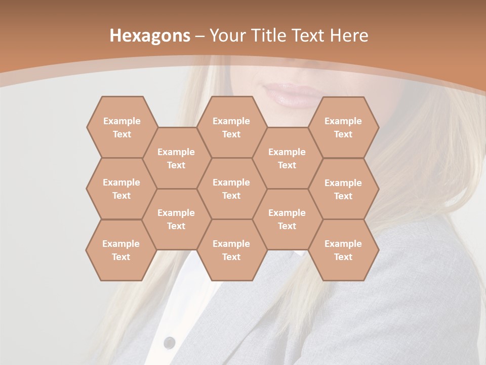 Portrait Smiling Beauty PowerPoint Template