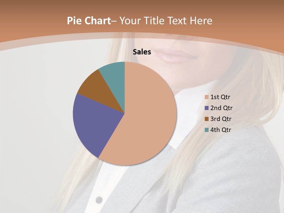 Portrait Smiling Beauty PowerPoint Template