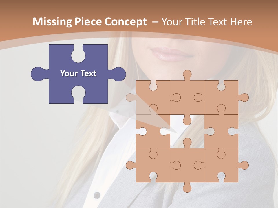 Portrait Smiling Beauty PowerPoint Template