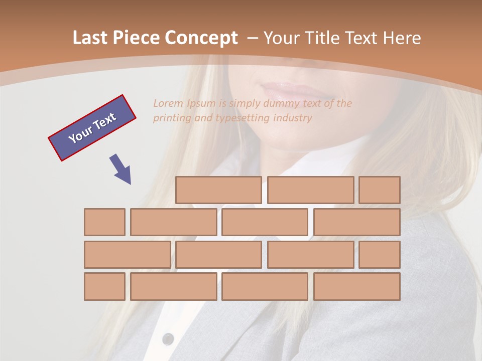 Portrait Smiling Beauty PowerPoint Template