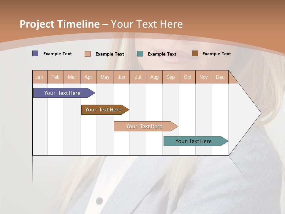 Portrait Smiling Beauty PowerPoint Template