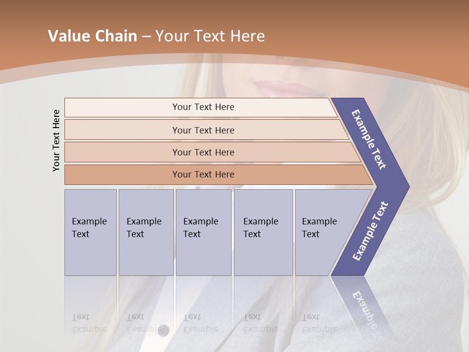 Portrait Smiling Beauty PowerPoint Template