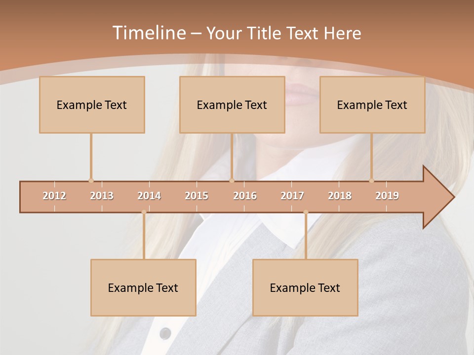 Portrait Smiling Beauty PowerPoint Template