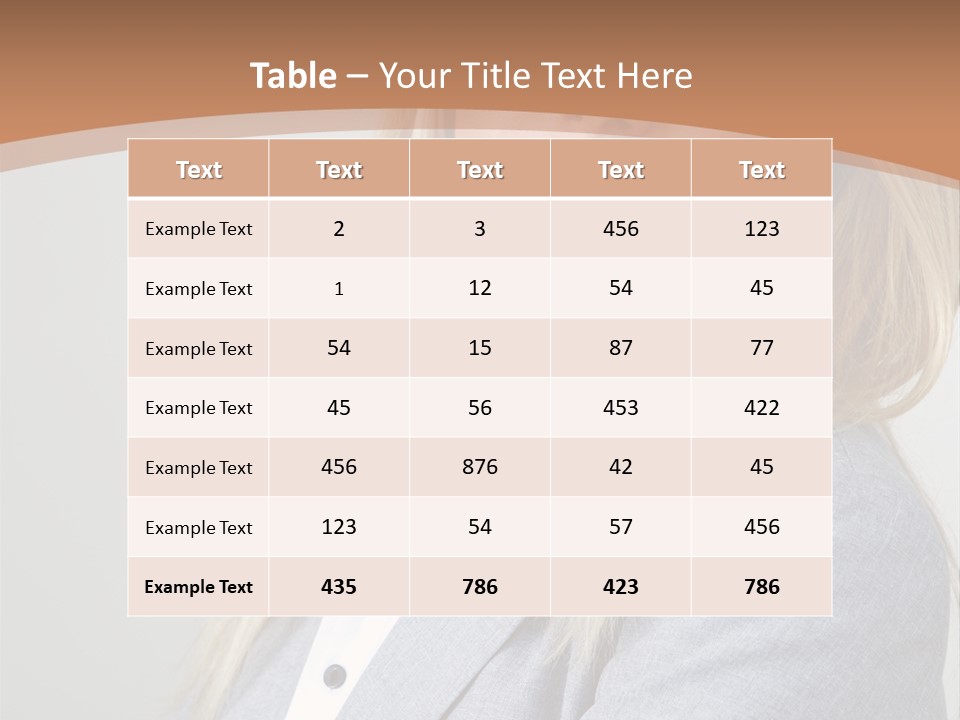 Portrait Smiling Beauty PowerPoint Template