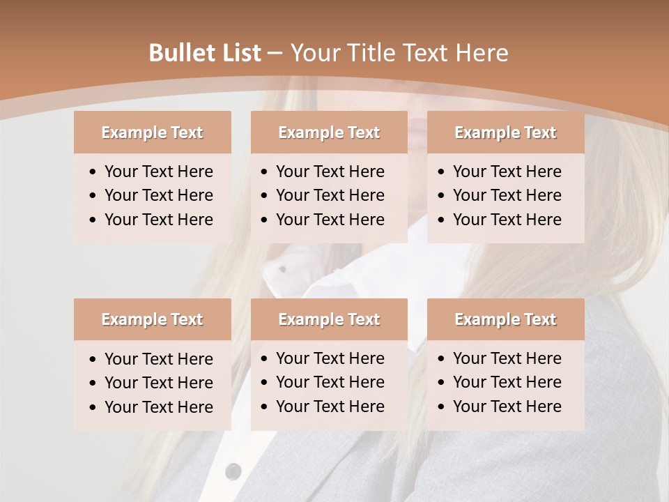 Portrait Smiling Beauty PowerPoint Template